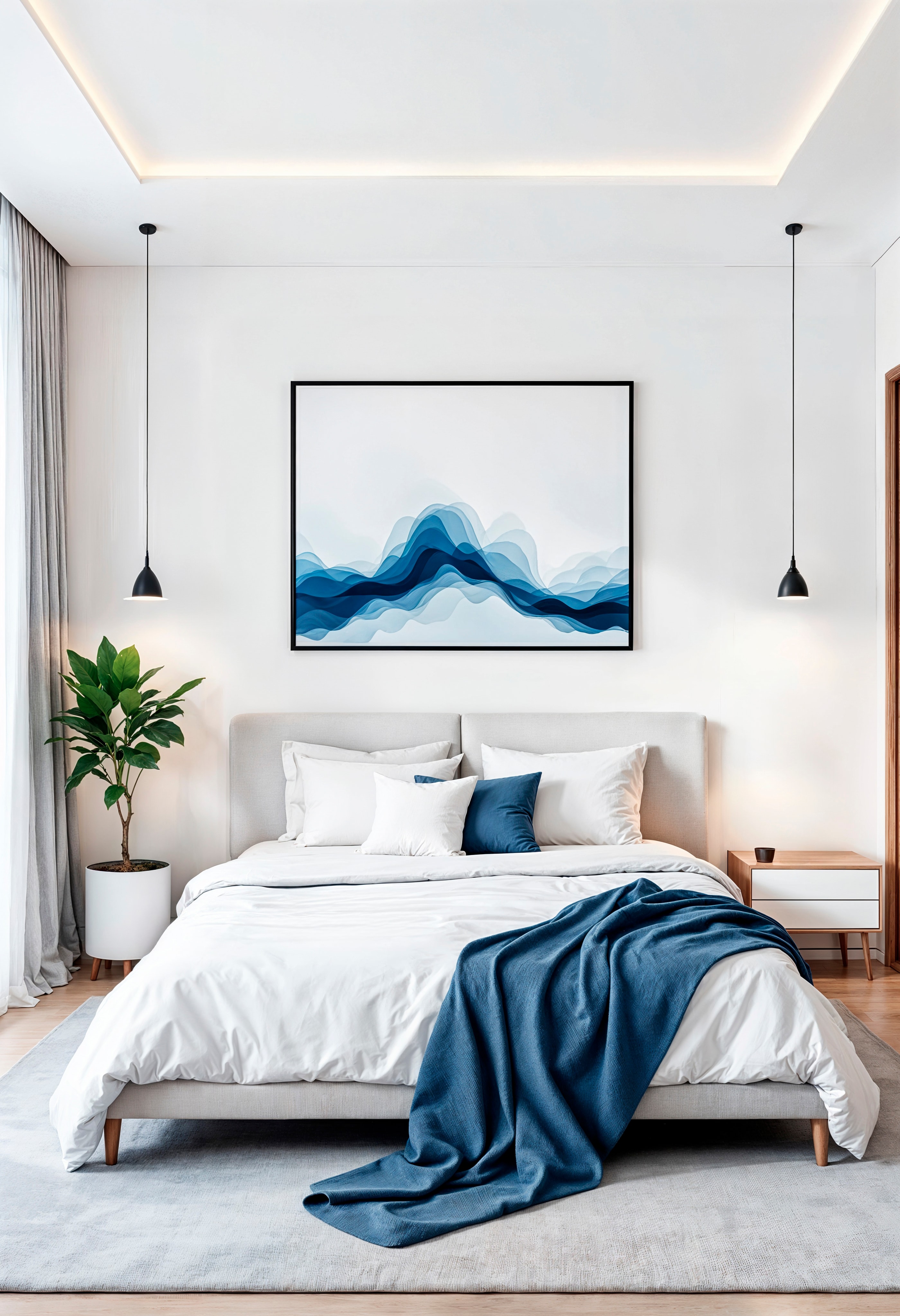 The Blue Accent Bed