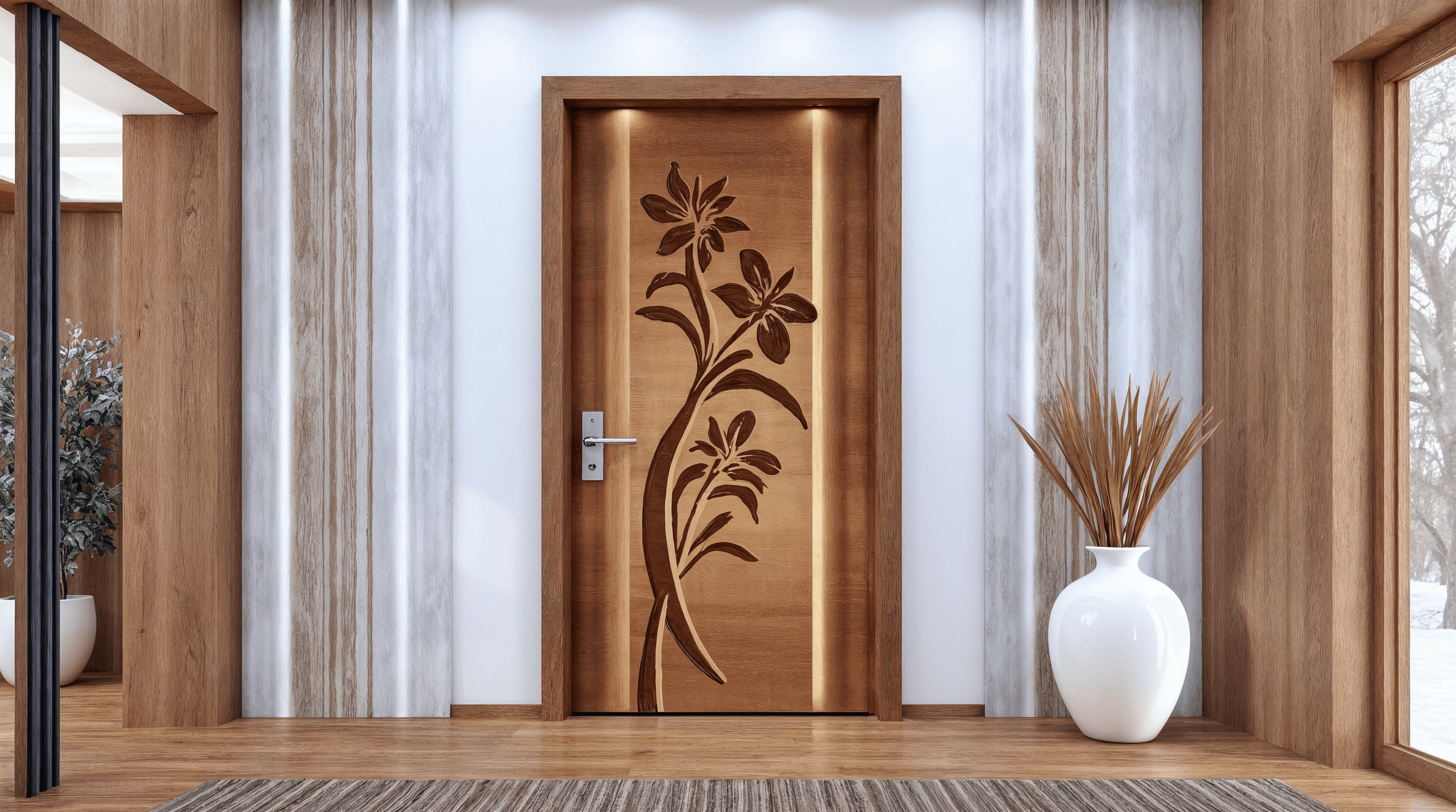 The Sculpted Zen Entrance