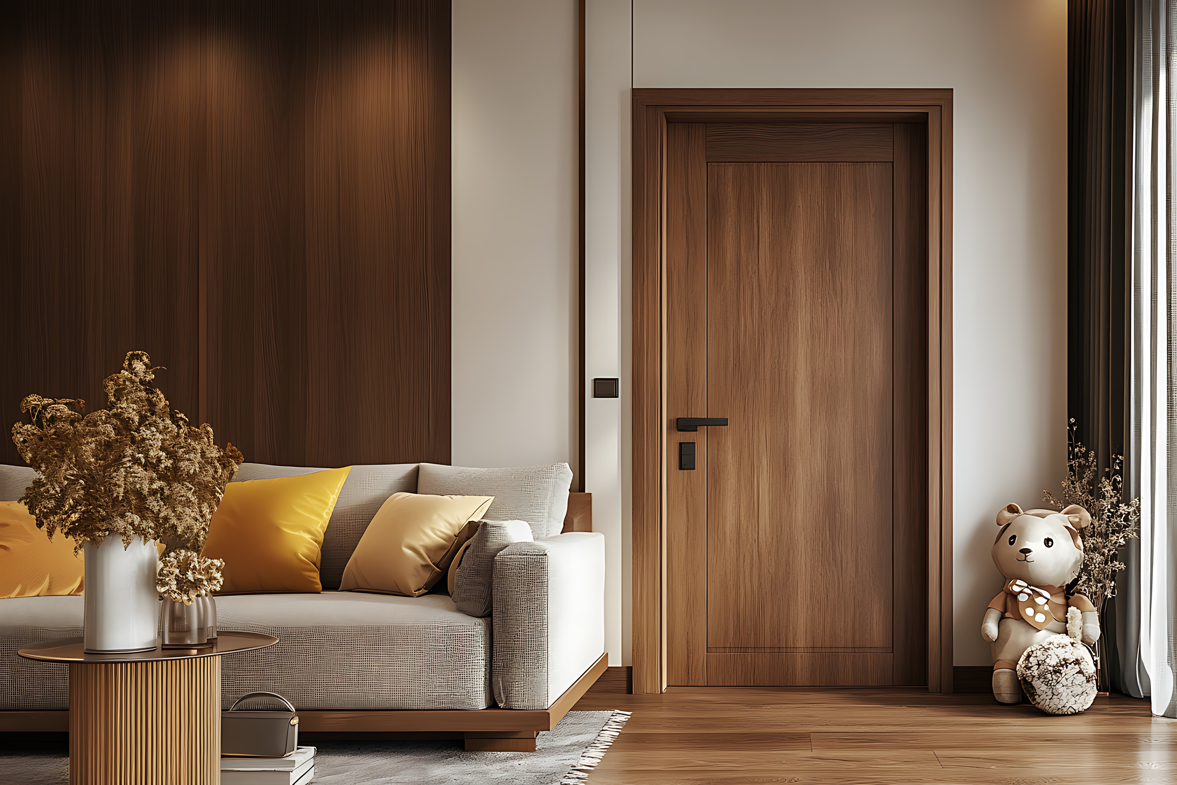 The White Panel Door