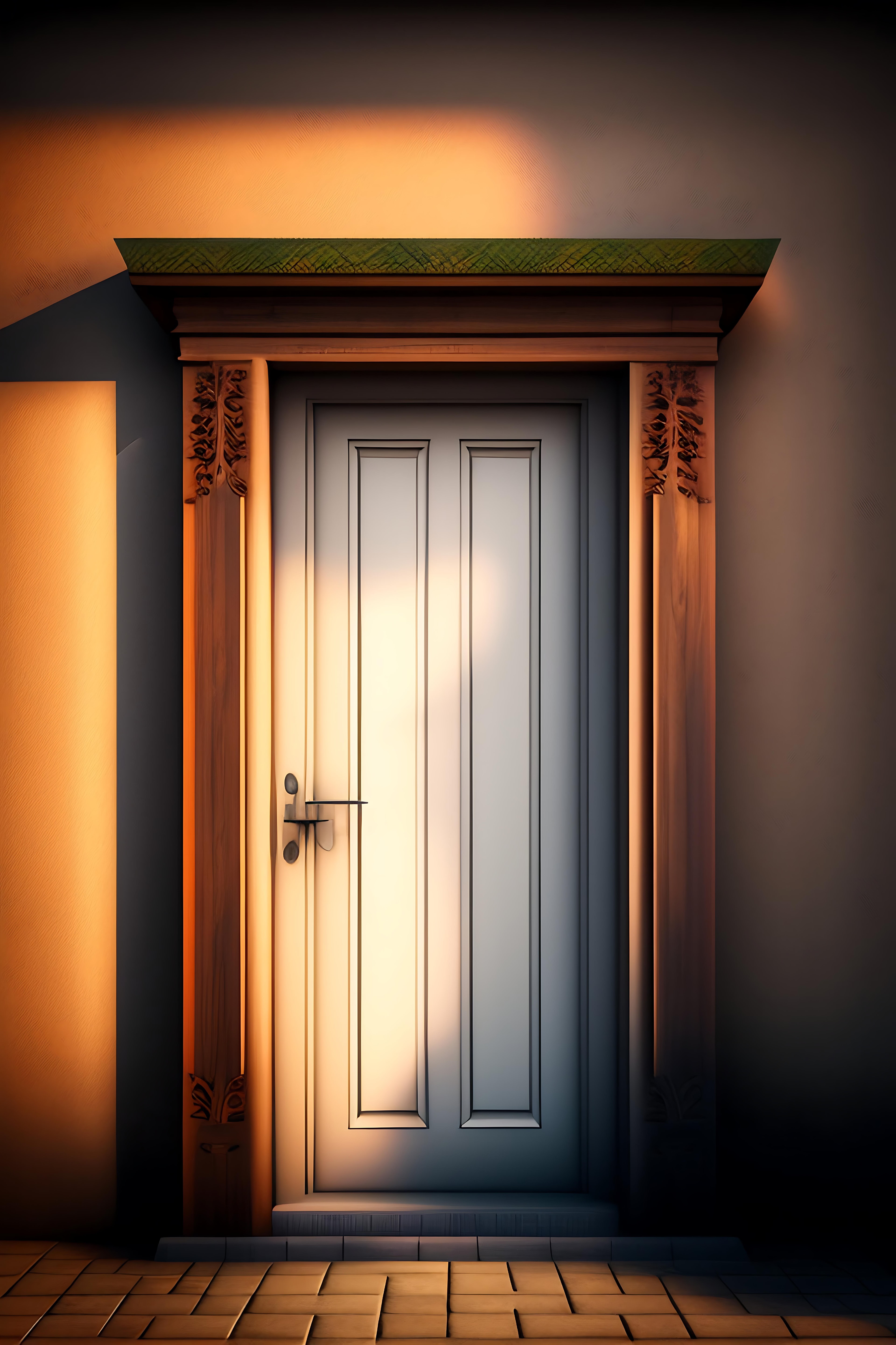 The Ancient Carved Door
