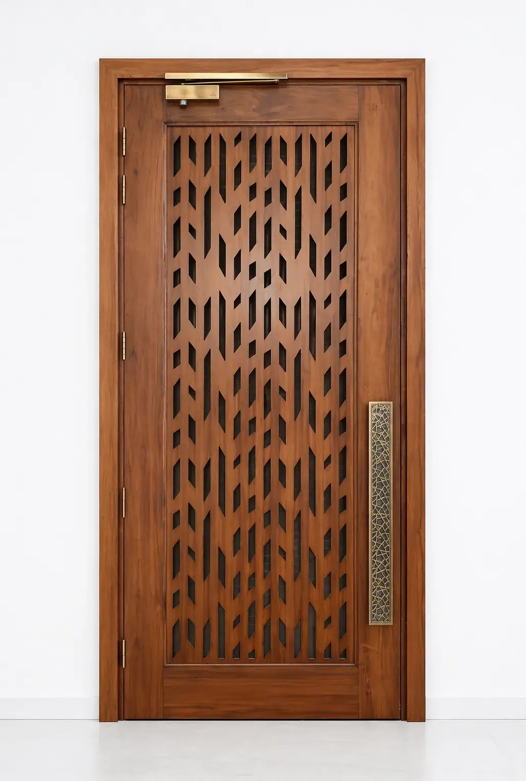  - solid teak doors