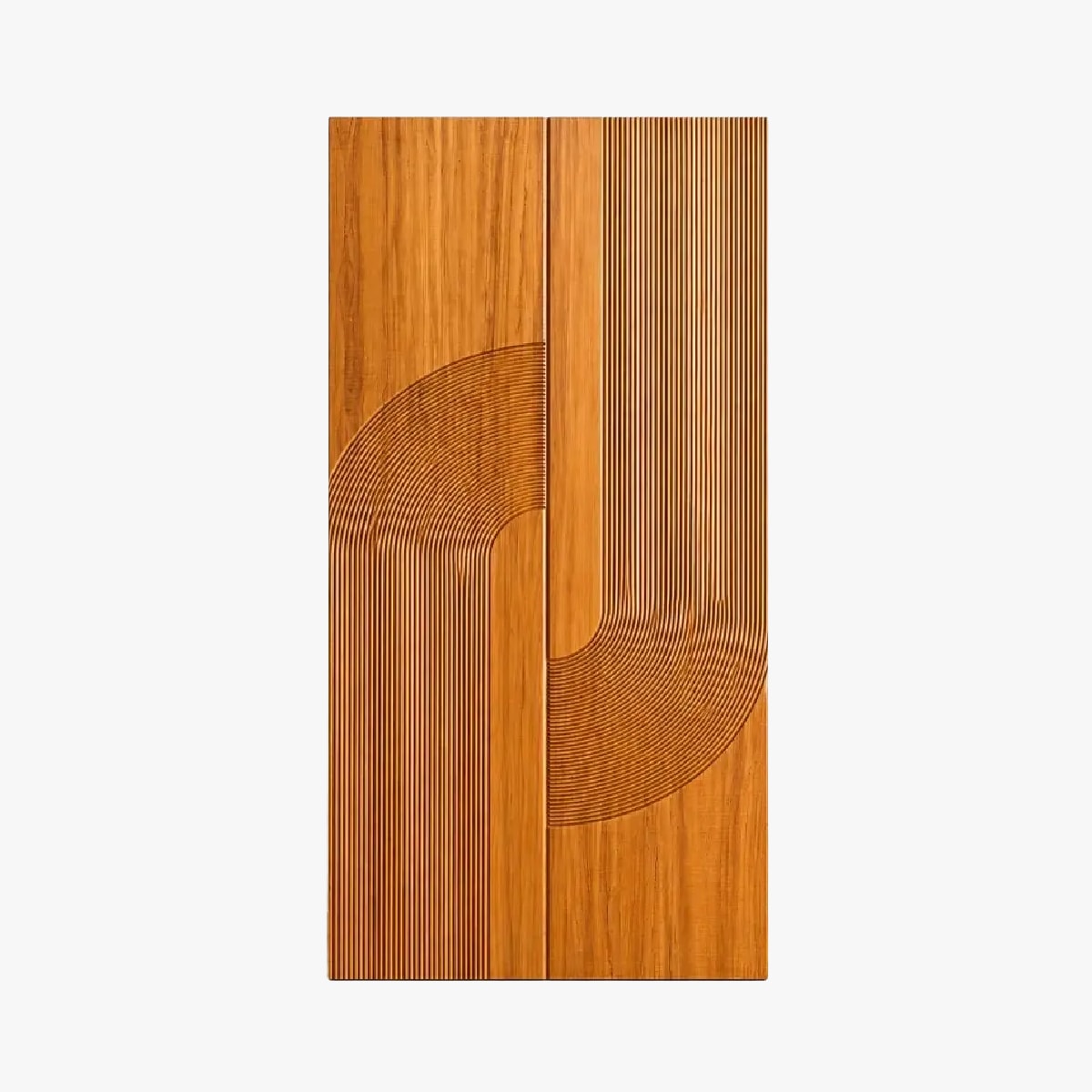  - solid teak doors