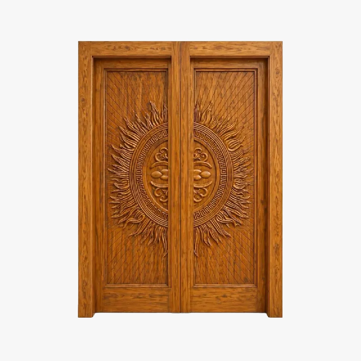  - solid teak doors
