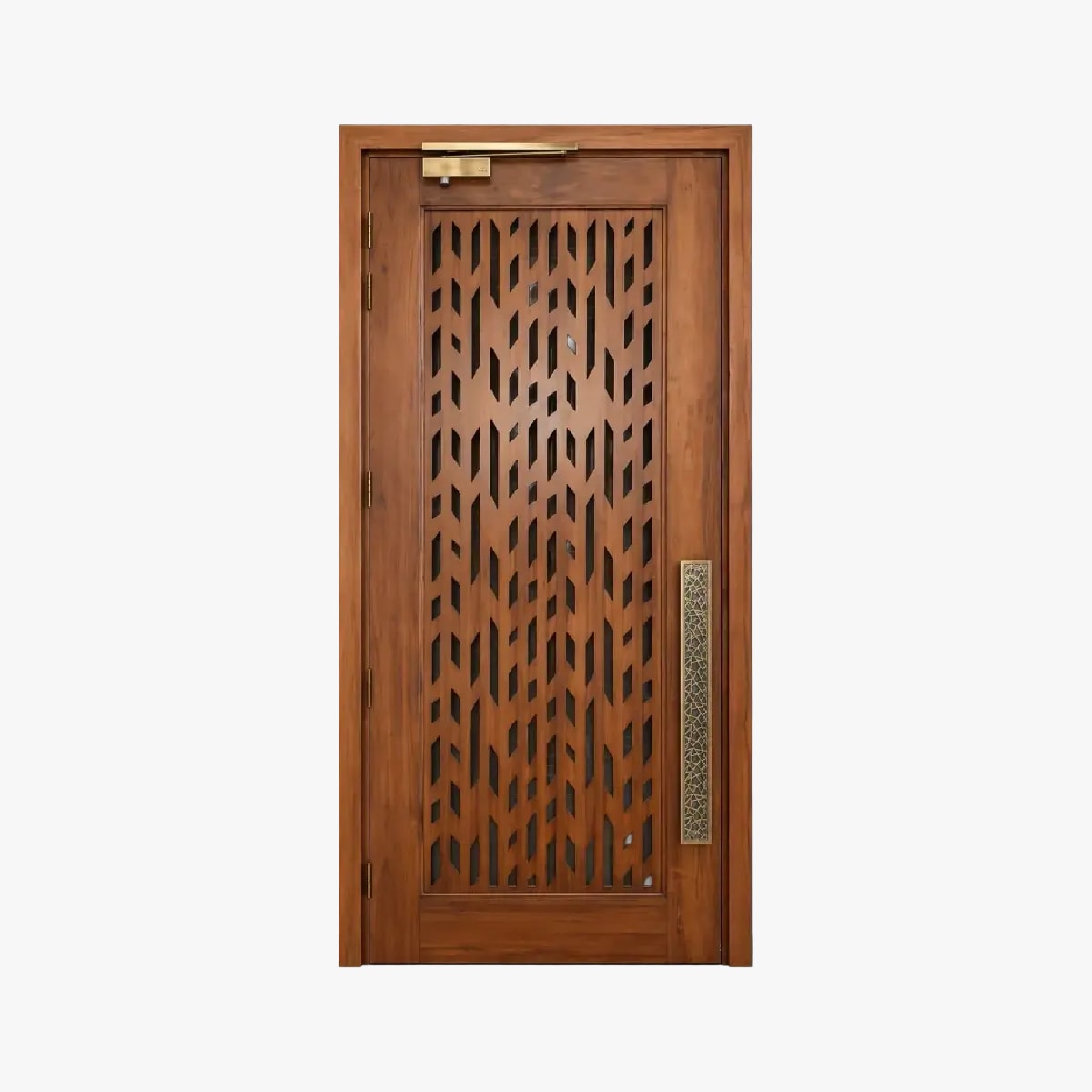  - solid teak doors