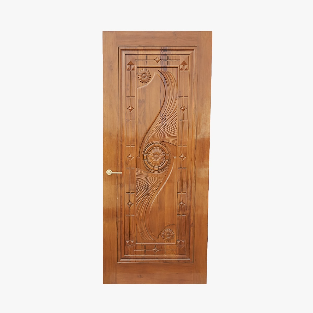  - solid teak doors