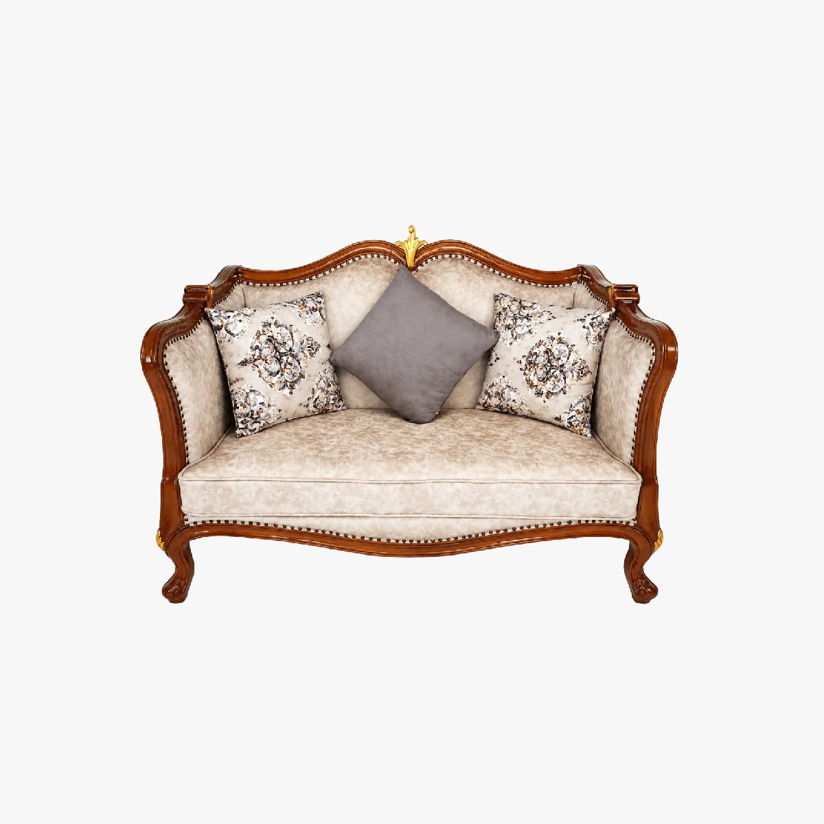  - solid teak sofas