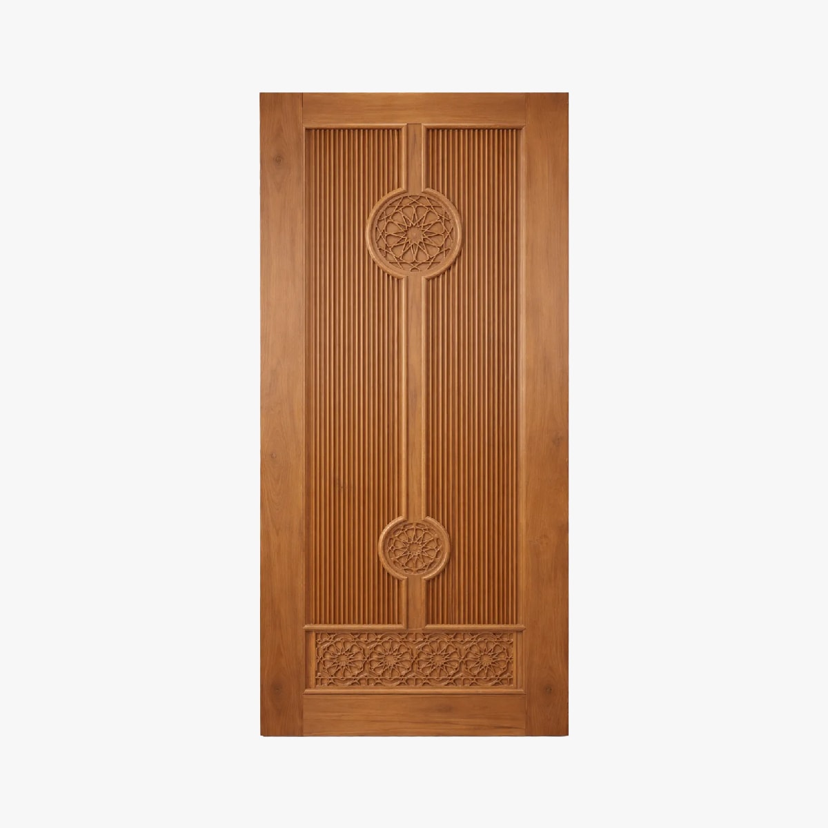  - solid teak doors