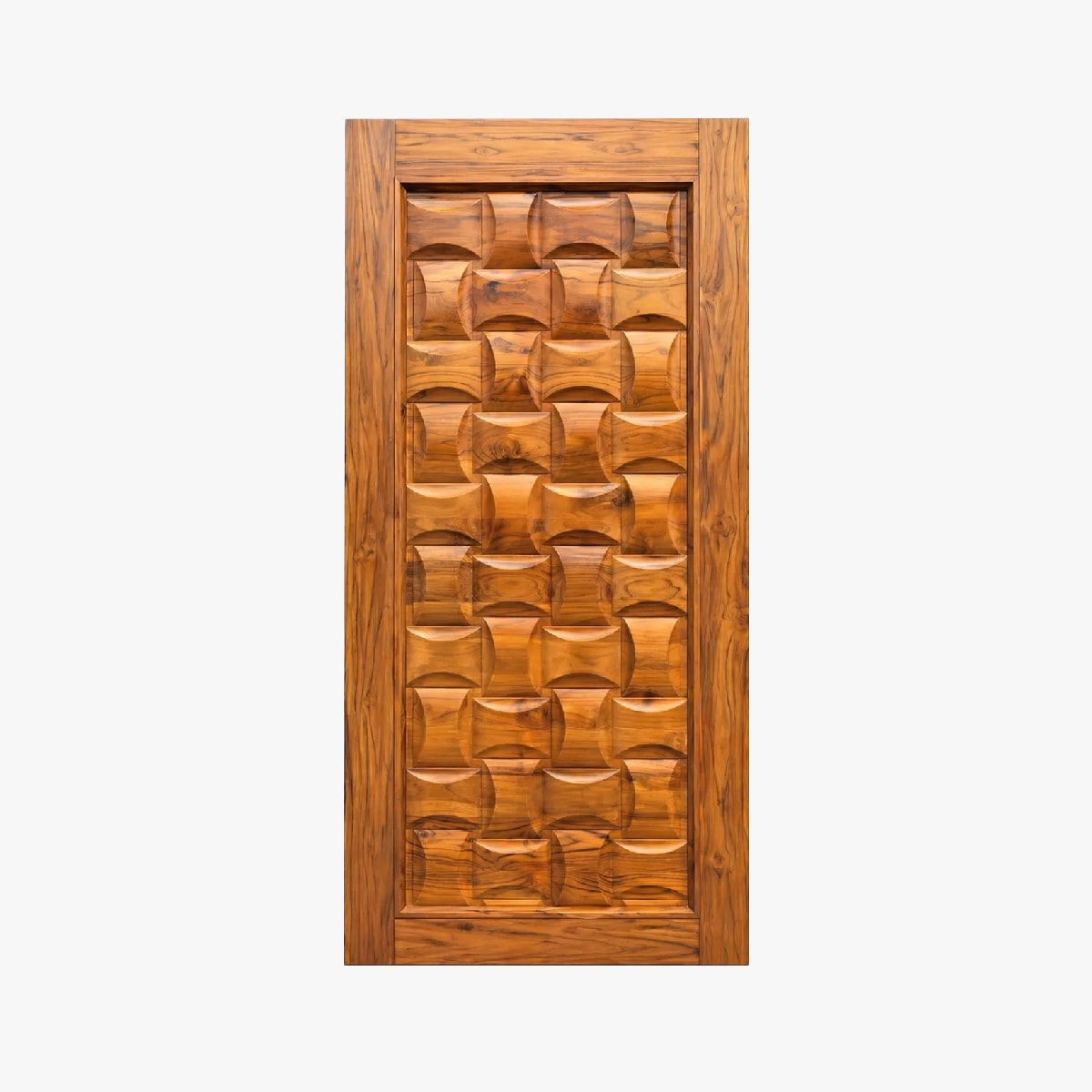  - solid teak doors