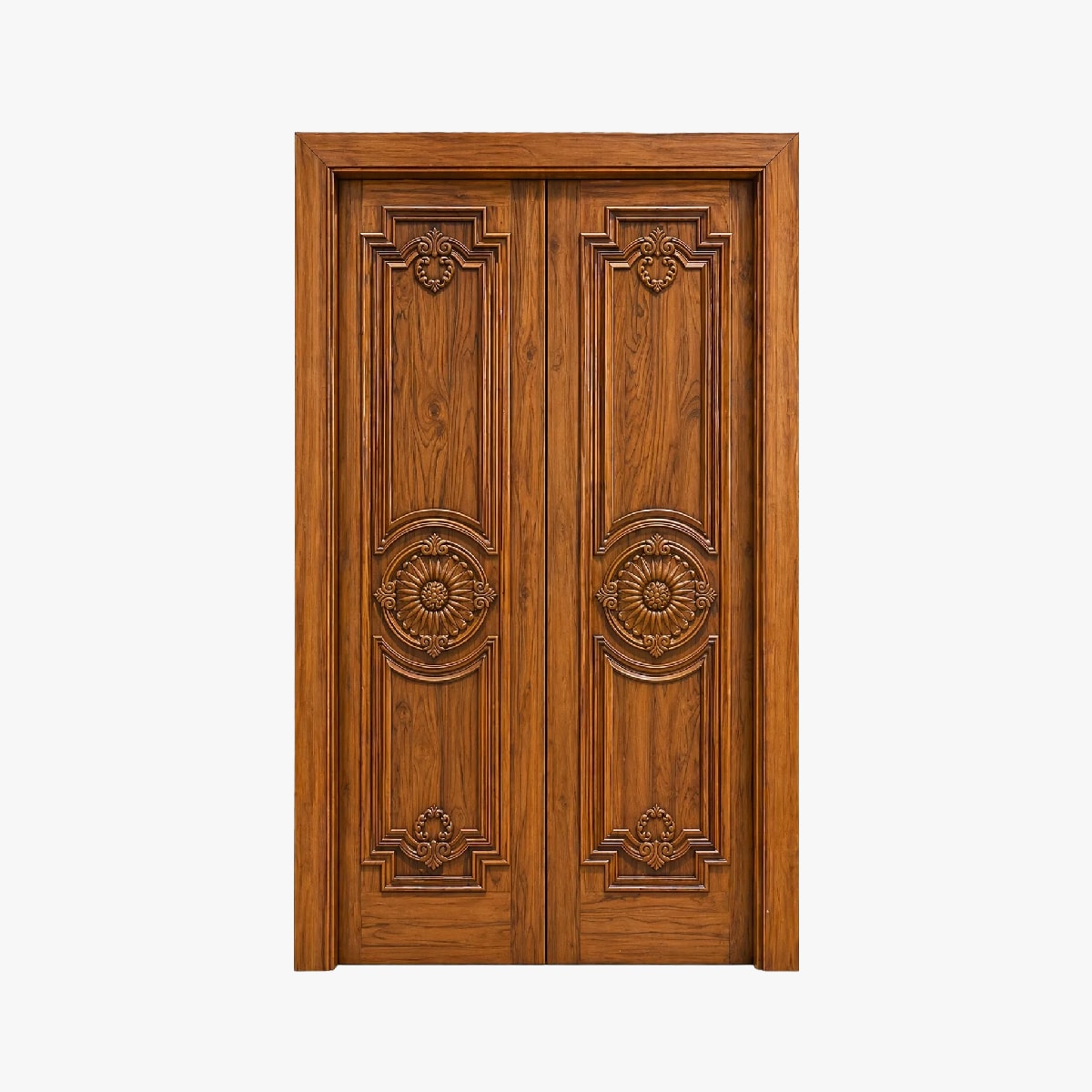  - solid teak doors