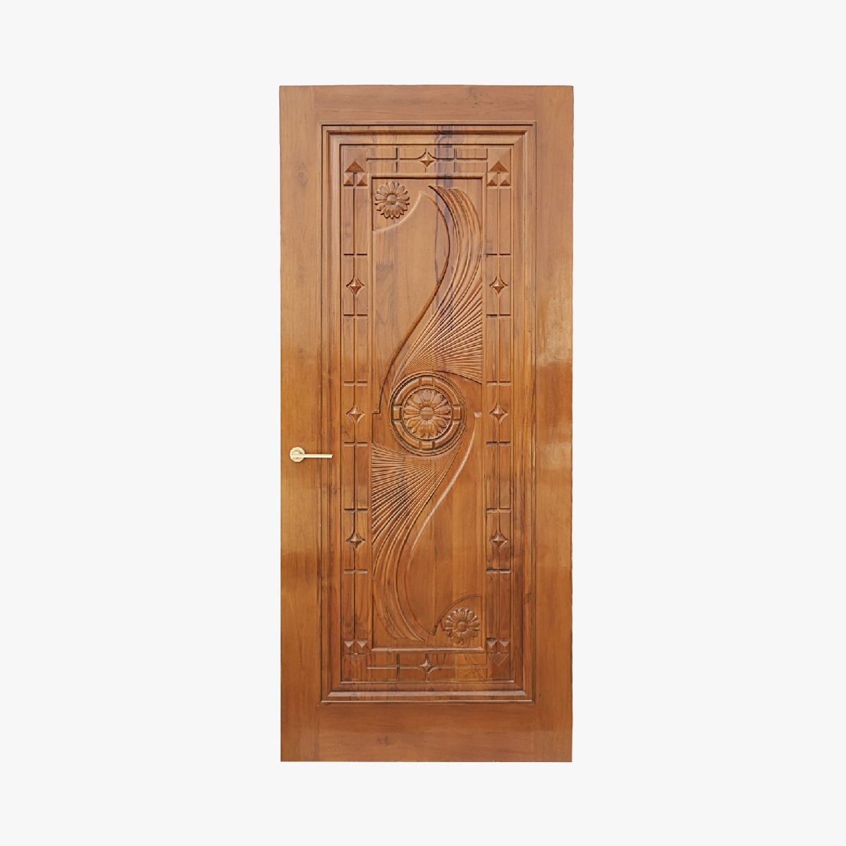  - solid teak doors