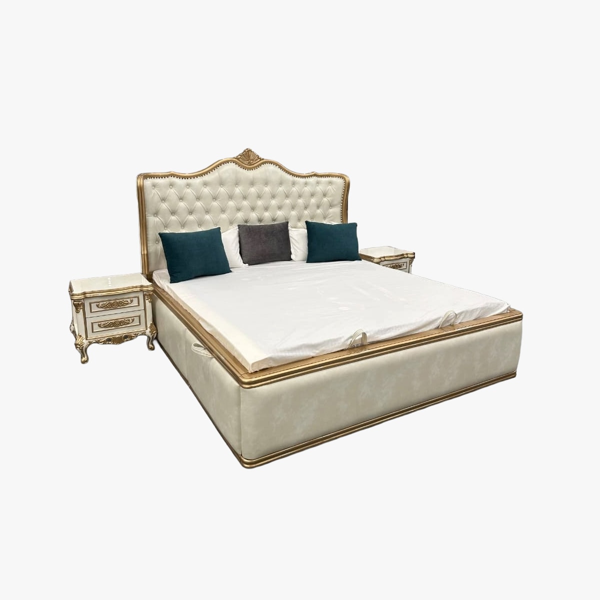  - solid teak beds