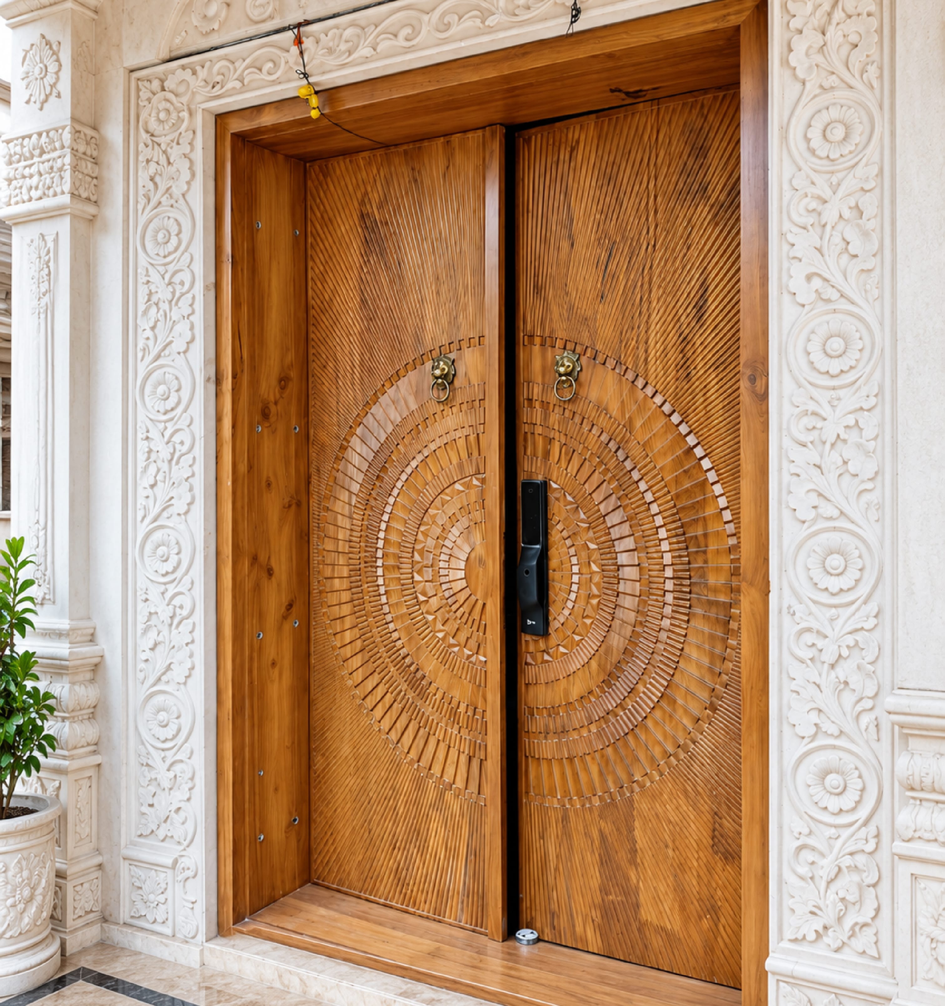 Custom Teak Wood Entrance Doors & Premium Woodwork