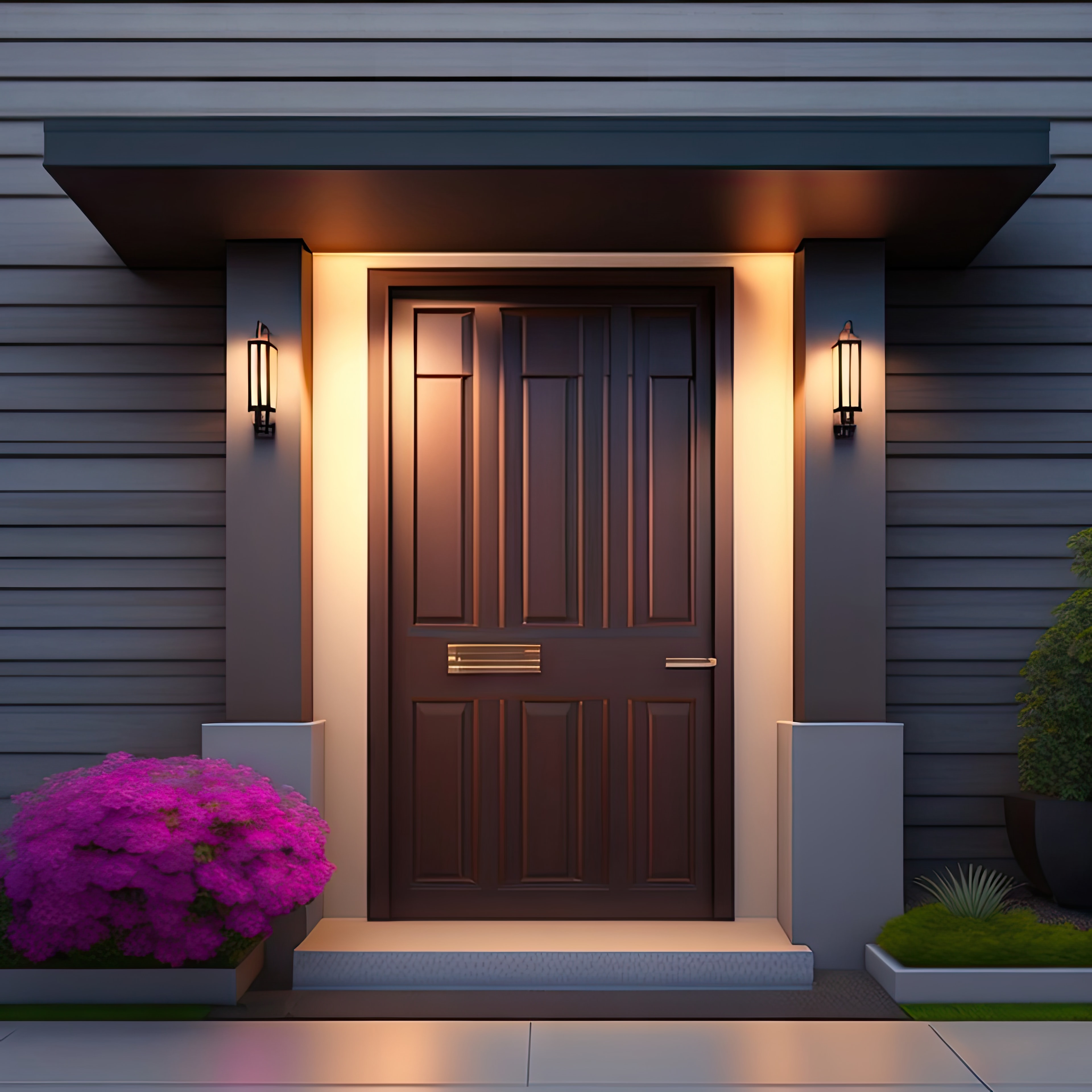 The Carved Sunburst Entrance