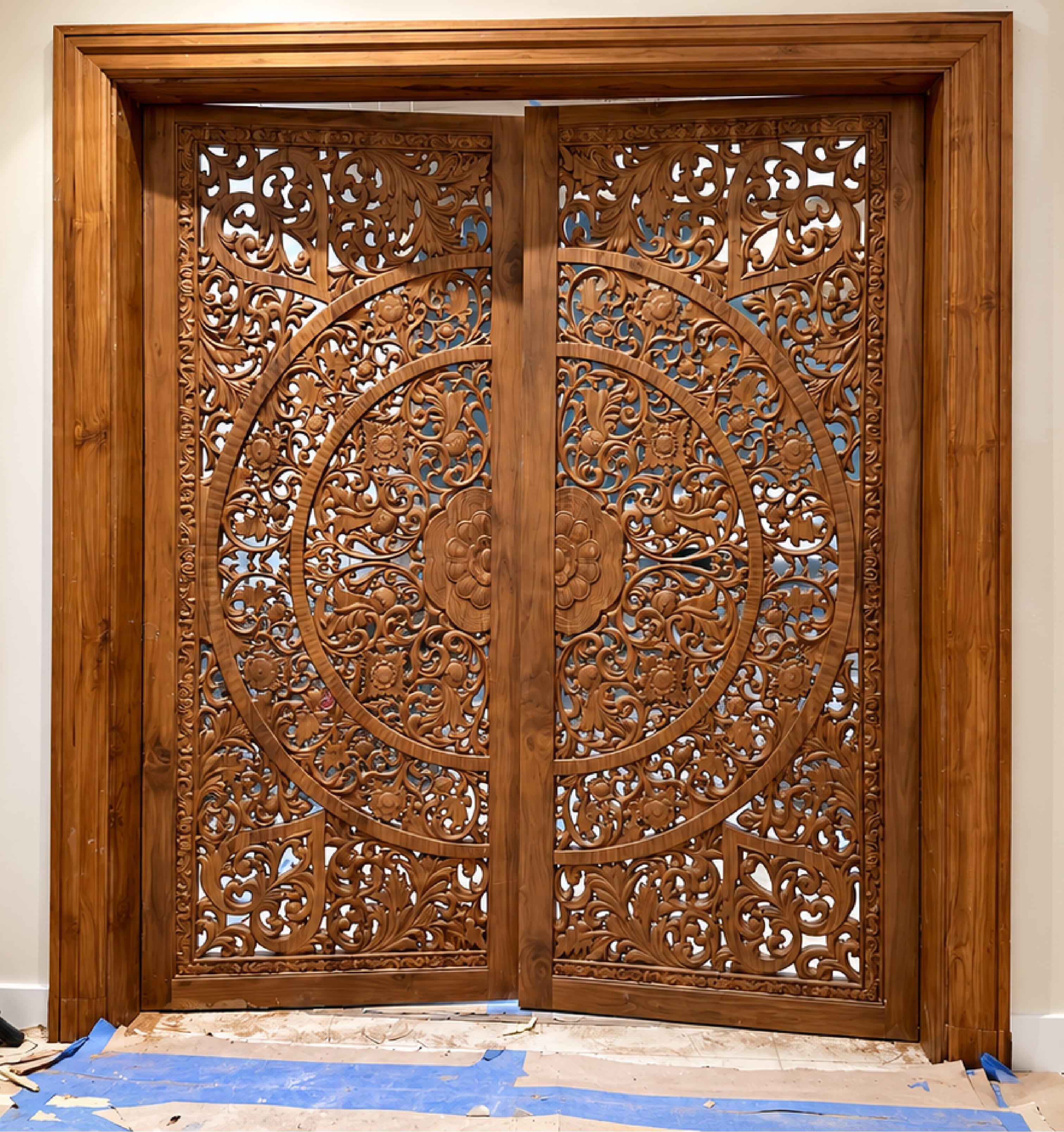 A Temple Across Oceans – Custom Wooden Mandir Crafted in India - photo 3